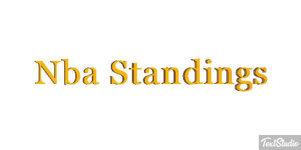 Nba Standings Efeito do texto
