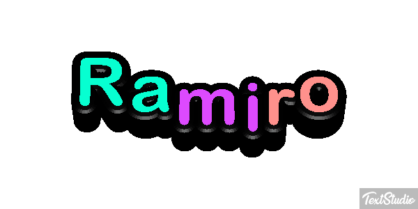 Ramiro Efecto de texto