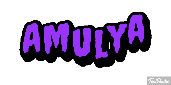 Amulya Text effect