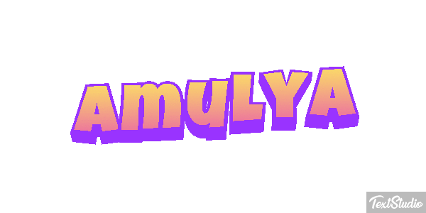 Amulya Text effect