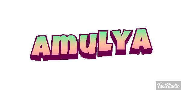 Amulya Text effect