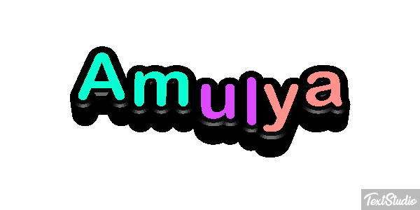 Amulya Text effect