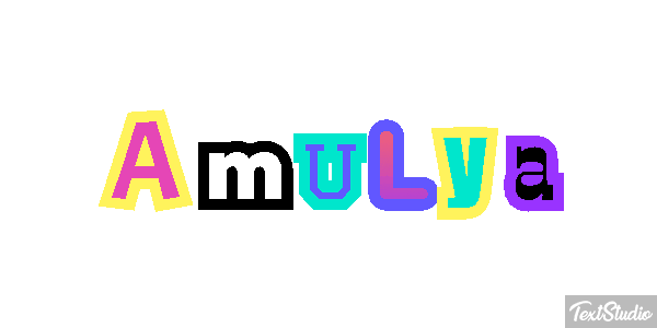 Amulya Text effect