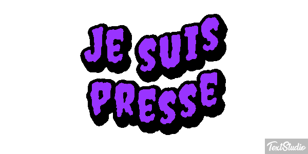 Je suis pressé Effet de texte