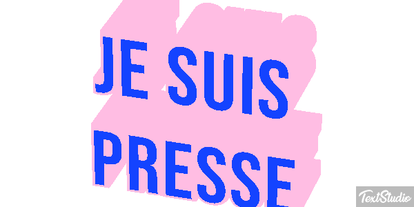 Je suis pressé Effet de texte