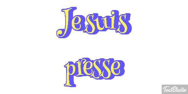 Je suis pressé Effet de texte