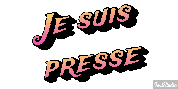 Je suis pressé Effet de texte