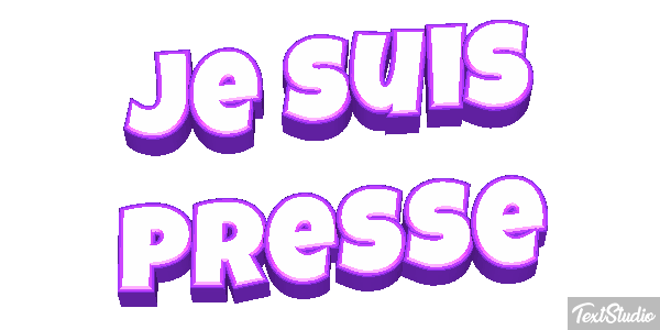 Je suis pressé Effet de texte