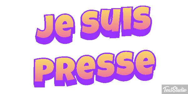 Je suis pressé Effet de texte