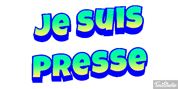 Je suis pressé Effet de texte