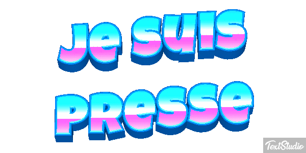Je suis pressé Effet de texte