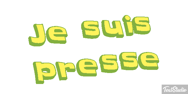Je suis pressé Effet de texte