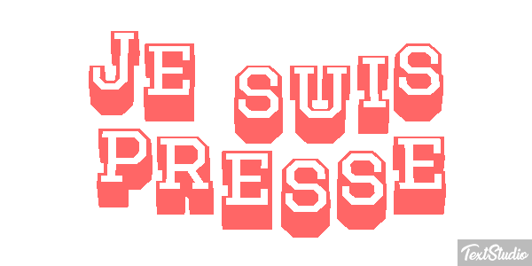 Je suis pressé Effet de texte