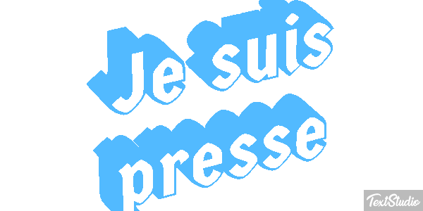 Je suis pressé Effet de texte