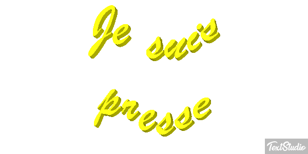 Je suis pressé Effet de texte