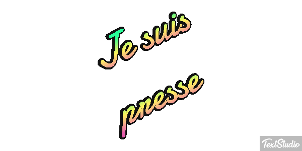 Je suis pressé Effet de texte