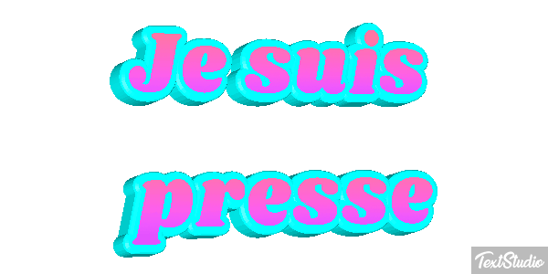 Je suis pressé Effet de texte