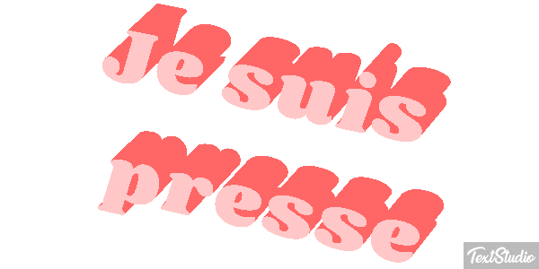 Je suis pressé Effet de texte
