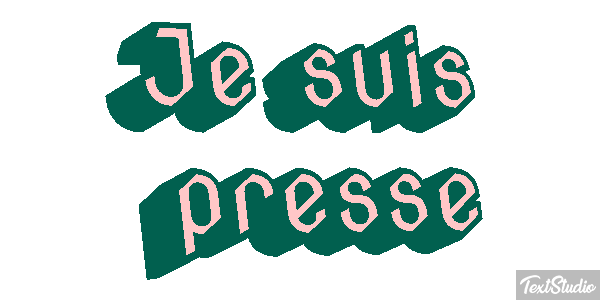 Je suis pressé Effet de texte