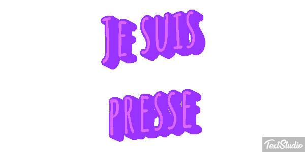 Je suis pressé Effet de texte