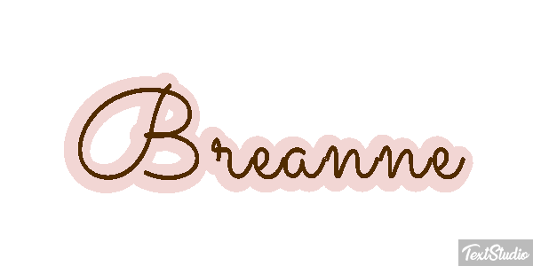 Breanne Текстовый эффект