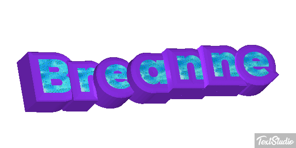 Breanne Текстовый эффект