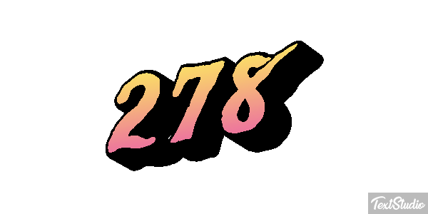 278 Tekst effect