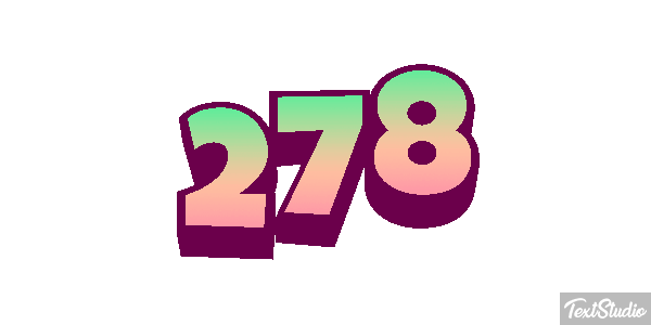 278 Tekst effect