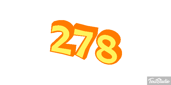 278 Tekst effect