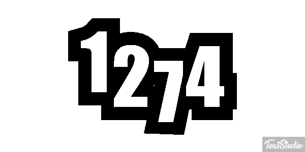 1274 Tekst effect