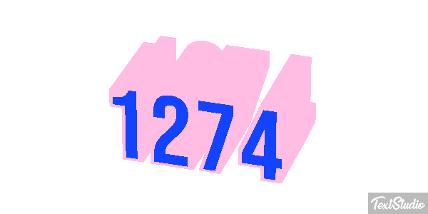 1274 Tekst effect