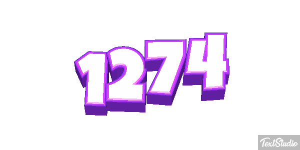 1274 Tekst effect