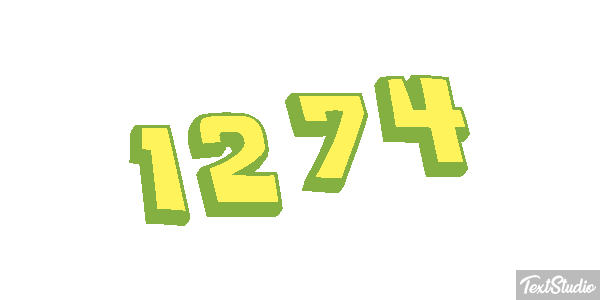 1274 Tekst effect