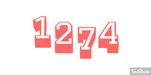 1274 Tekst effect