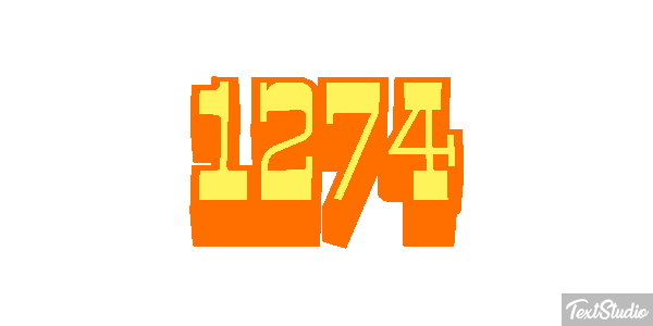 1274 Tekst effect