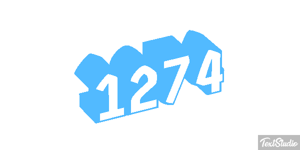 1274 Tekst effect