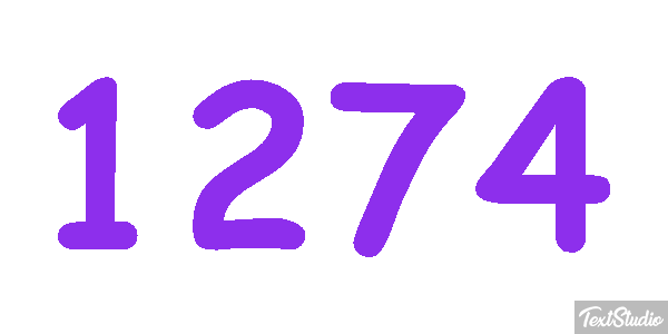 1274 Tekst effect