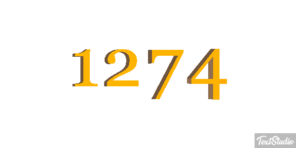 1274 Tekst effect
