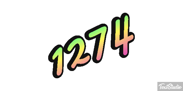 1274 Tekst effect