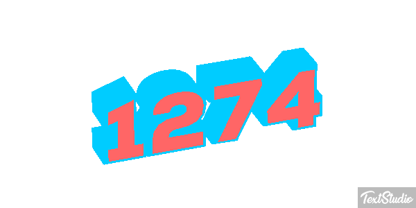 1274 Tekst effect