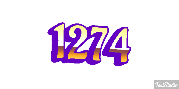 1274 Tekst effect