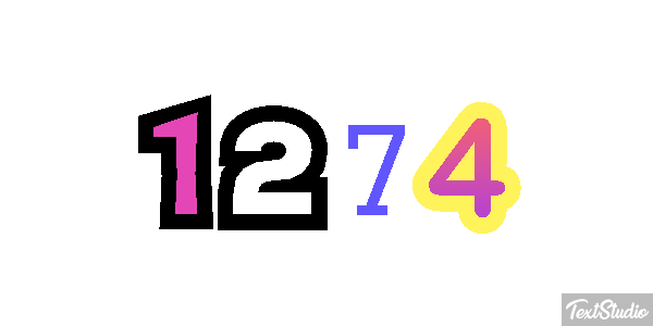 1274 Tekst effect