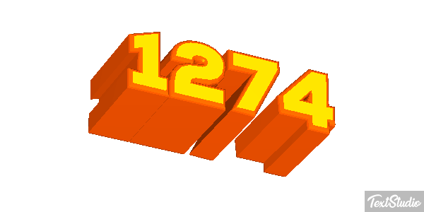 1274 Tekst effect