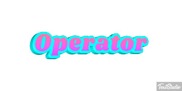 Operator Text effect