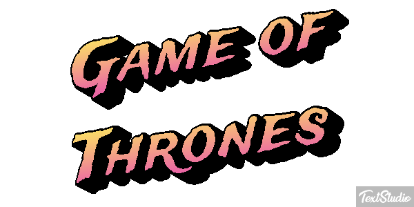 Game of Thrones Efekt tekstowy