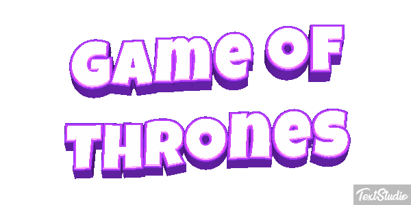 Game of Thrones Efekt tekstowy