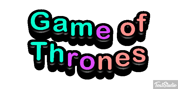 Game of Thrones Efekt tekstowy