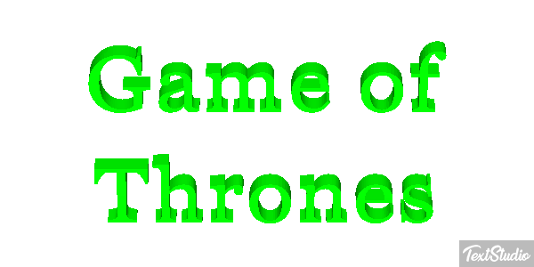 Game of Thrones Efekt tekstowy