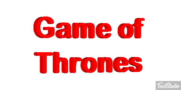 Game of Thrones Efekt tekstowy