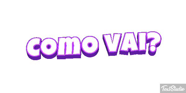 Como vai? Efecto de texto